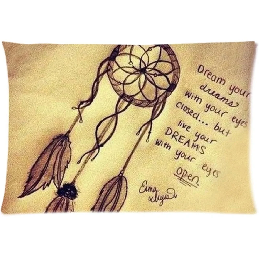 Dream Catcher Dreamcatcher Pillowcase Zippered Washable Pillow Case